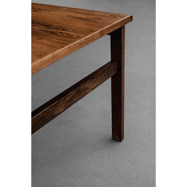 Mid-Century Modern Mid-Century Danish Modern Capella Coffee Table in Santos Rosewood by Illum Wikkelø for Niels Eilersen, 1960s For Sale - Image 3 of 16