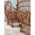 Wood Vintage High Back Brighton Rattan Lounge Chairs - A Pair For Sale - Image 7 of 13
