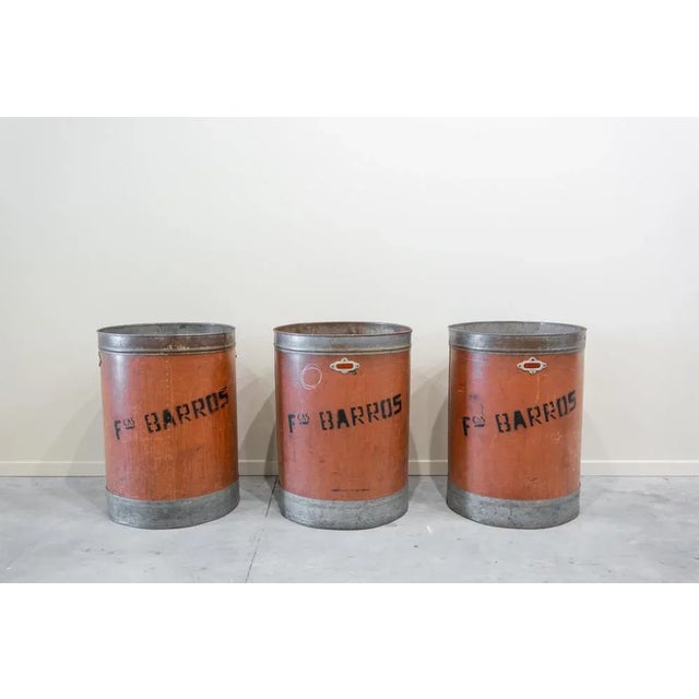 Large Portuguese Industrial Bucket from Textile Factory, 1950s For Sale - Image 10 of 10