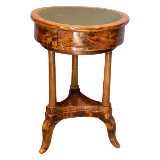 Late 19th Century Swedish Flame Birch Gueridon Table Chairish