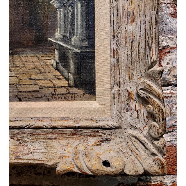 Brown Adri Visser - Gothic St Mary's Church in Nottingham- Oil Painting For Sale - Image 8 of 11