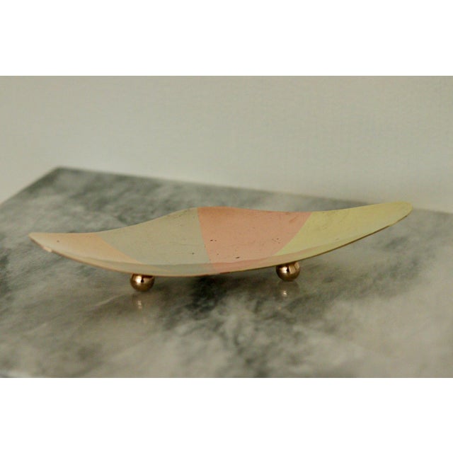 Metal Vintage Mixed Precious Metal Dish For Sale - Image 7 of 8