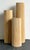 Wood Vintage Ribbed Wood and Rattan Medium Pedestal For Sale - Image 7 of 15