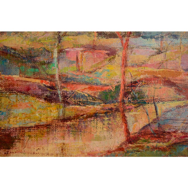 Early 21st Century Alfonso Pragliola, Sogni Dorati Abstract Landscape, Mixed Media on Canvas, 2019 For Sale - Image 5 of 7