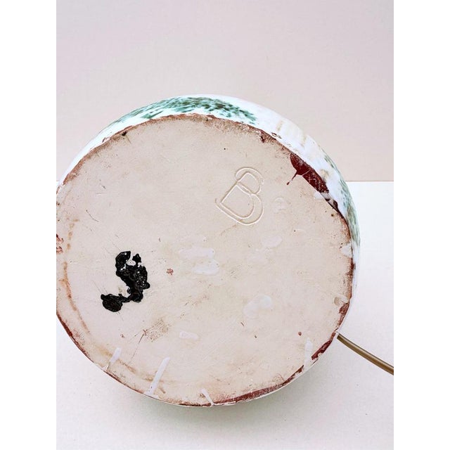 1970s Glazed Ceramic Lamp Base, 1970s For Sale - Image 5 of 6