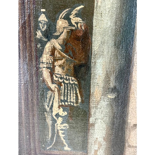 Italian Architectural Capriccio of Roman Ancient Ruins With Figures. For Sale - Image 3 of 13