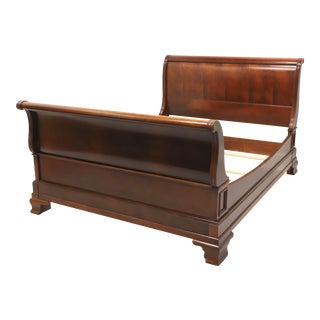Ethan Allen Newport Somerset Queen Mahogany Sleigh Bed For Sale