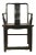 19th Century Chinese Black Guanmaoyi Chair For Sale
