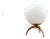 Vintage Sphere-Shaped Table Lamp For Sale