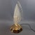 1980s Murano Glass Table Lamp with Polished Brass Leaf Design, 1980s For Sale - Image 5 of 17