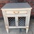 French Country 1960s Henredon Swedish Gustavian Brass-Lattice Floating Commode - Newly Painted For Sale - Image 3 of 17