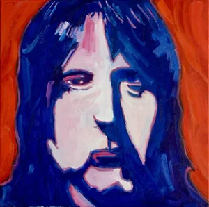 Modern Pop Art Portrait (Original Oil Painting, 24″×24″)