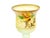 Gold Pair of Mid-Century Modern Italian Venetian Art Glass Gilt & Painted Candlestick For Sale - Image 8 of 13