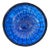 1980s Cobalt Art Glass Centerpiece Bowl by Ian Forbes, Signed For Sale