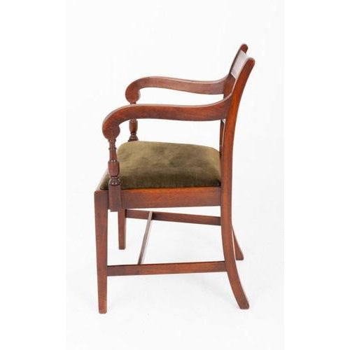 Antique Georgian Dining Chairs in Mahogany, 1800, Set of 6 For Sale - Image 4 of 6