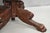 Antique French Empire Carved Mahogany Paw Foot Pedestal Base Round Center Table For Sale - Image 12 of 12