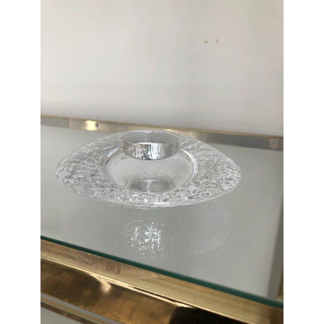 2000s Orrefors Swedish Glassworks Votive Candle Holder For Sale In Chicago - Image 6 of 6