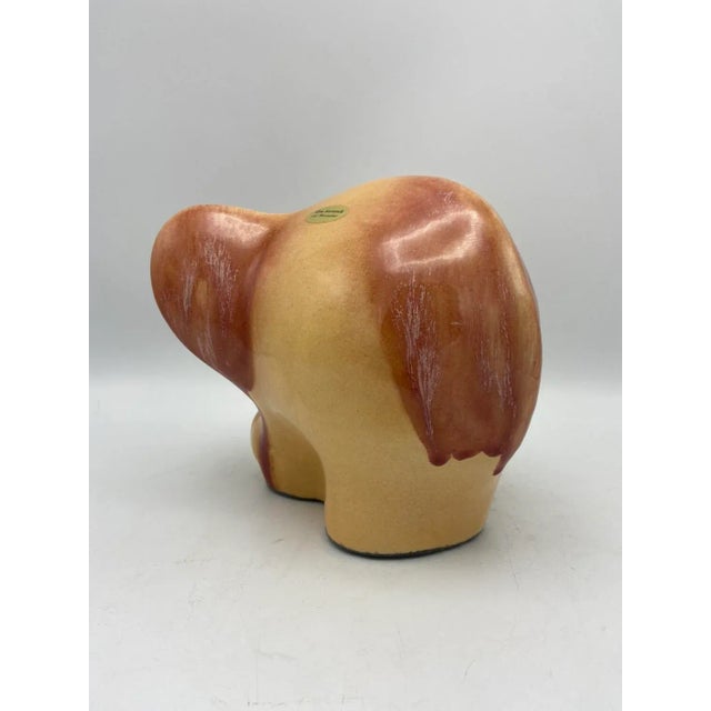Yellow Elephant from Otto Keramik, West Germany For Sale - Image 8 of 9