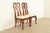 Thomasville Queen Anne Carved Solid Mahogany Side Chairs or Dining Chairs | Pair For Sale - Image 15 of 15