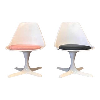 1950s MCM Burke Fiberglass Chairs/Pair For Sale