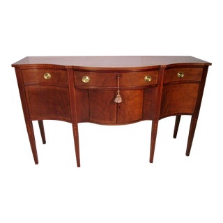 1940s Sideboard Mahogany Made by H. Sacks and Sons of Brookline Ma For Sale