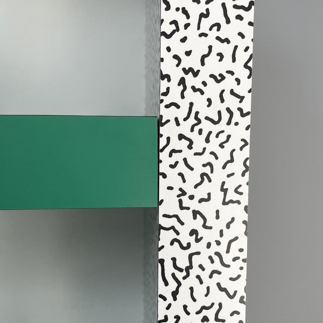 Italian Modern Laminate Bookcase by Ettore Sottsass, 1981 For Sale - Image 9 of 18