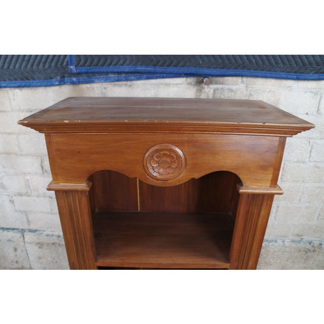 Early 21st Century Traditional Mahogany 12 Bottle Wine Rack Holder Bar Cabinet Storage Stand For Sale - Image 5 of 12