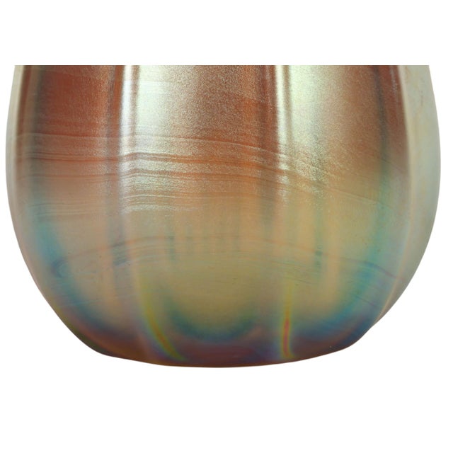 Tiffany Studios Tiffany Studios Favrile Glass Bud Vase Tiffany Studios, New York, Circa 1920 For Sale - Image 4 of 8