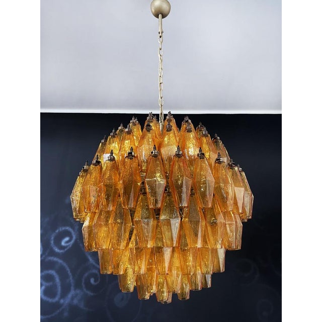 Spherical Poliedri Candelier in Murano Glass, 1990s For Sale - Image 4 of 18