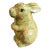 1970s Decoupage Ceramic Floral Bunny Sculpture For Sale