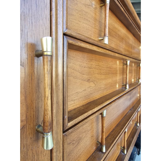 Mid Century Thomasville Tamerlane Mid Century Modern Inlaid Burlwood Credenza Sideboard For Sale - Image 15 of 17