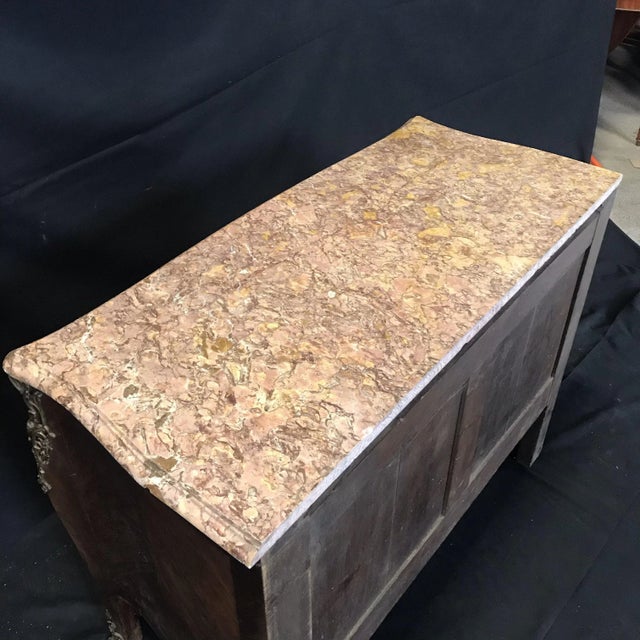 Antique French Louis XV Diamond Marquetry Commode Chest of Drawers For Sale - Image 11 of 13