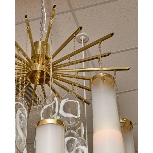 Mazegga Murano Swirl Chandelier For Sale In Austin - Image 6 of 10