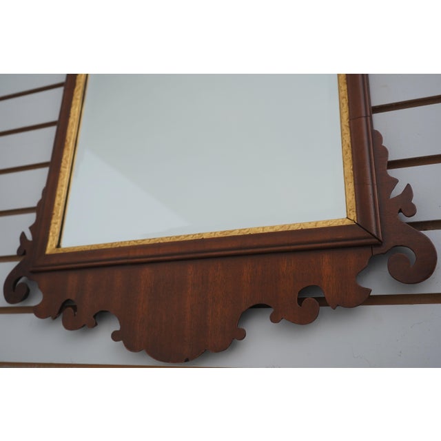 Glass Friedman Brothers Colonial Williamsburg CWLG-8 Chippendale Mirror For Sale - Image 7 of 13