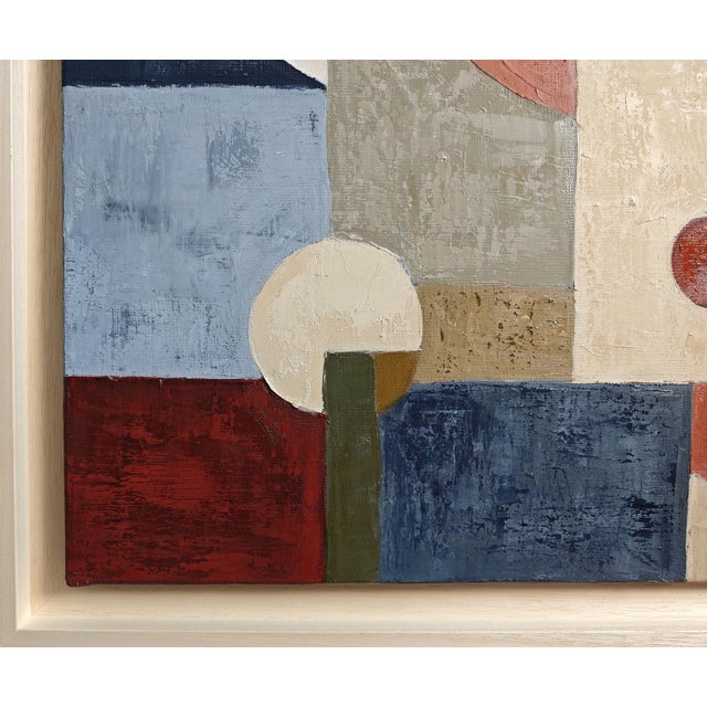 Paint Interference, Contemporary Geometric Abstract, Framed by Sophie Dumont For Sale - Image 7 of 9