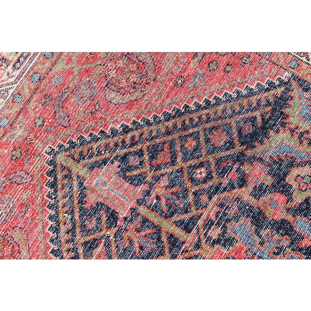Long Antique Persian Hamadan Runner With All-Over Sub-Geometric Design For Sale - Image 14 of 14