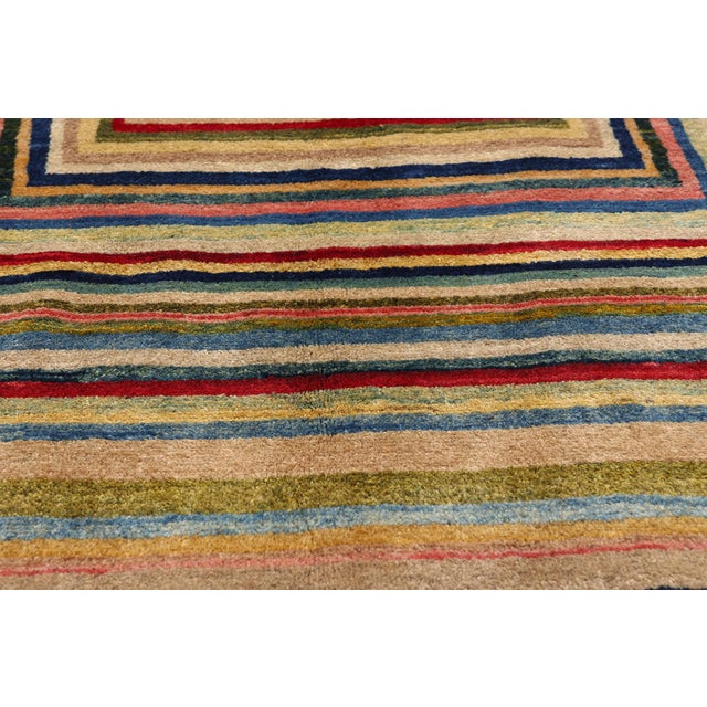 Late 20th Century Vintage Persian Gabbeh Rug, 04'09 X 06'05 For Sale - Image 5 of 10