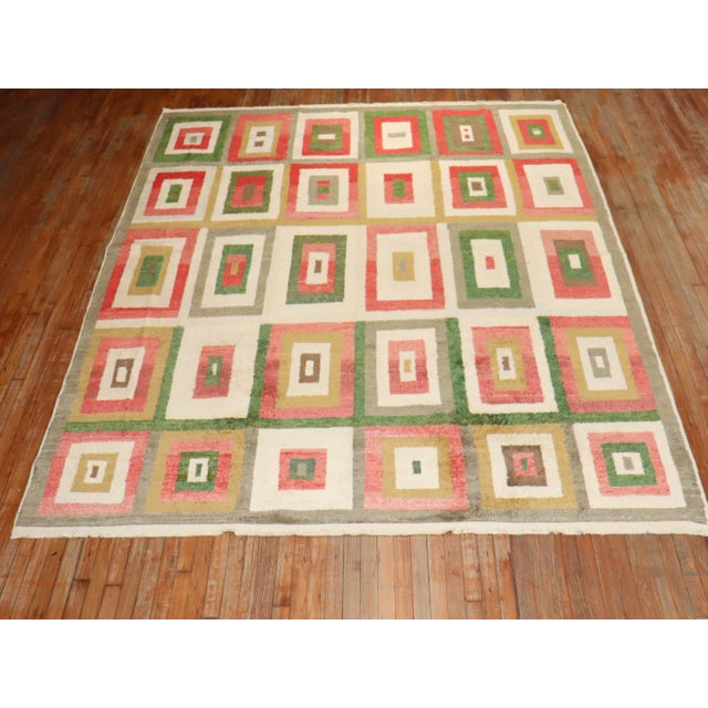 Contemporary Turkish Tulu Room Size Rug - 8'6" x 10'8" For Sale - Image 17 of 18