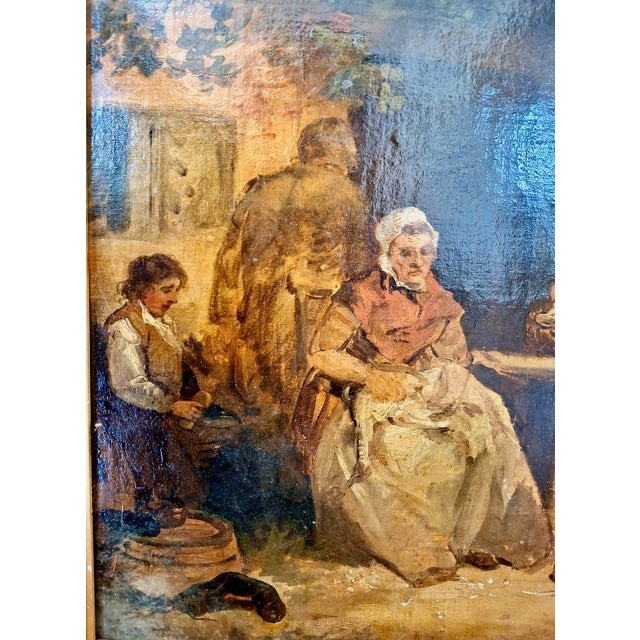 A Late 18th-Century Rural Family Scene, Attributed to George Morland (1763–1804) For Sale In San Francisco - Image 6 of 13