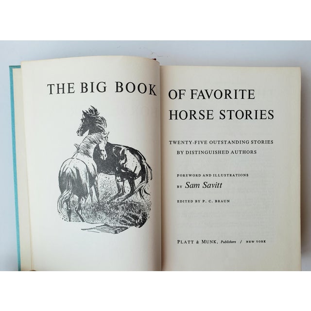 This is a vintage 1965 hardcover edition of The Big Book of Favorite Horse Stories contains a collection of 25 old...
