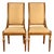 Karges French Regency Louis XVI Carved Walnut and Gold Gilt Side Chairs or Dining Chairs | Pair For Sale
