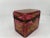 Red Antique Moser Cranberry Enameled & Ormolu Mounted Glass Casket Box For Sale - Image 8 of 10