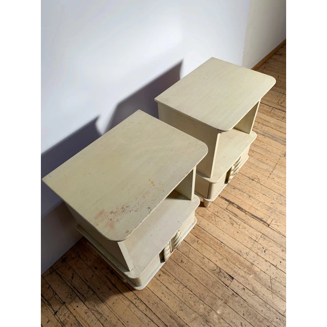 Robsjohn Gibbings Feather Handle Endtables Nightstands - A Pair For Sale - Image 9 of 12