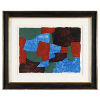 Serge Poliakoff, Komposition Blau, Grün und Rot, 1961, Framed For Sale