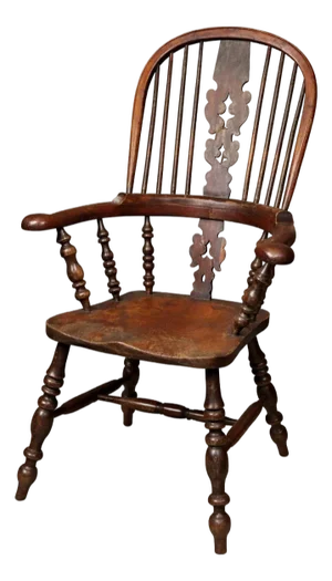 Late 19th Century Windsor Armchair in the English Country Tradition With Huddersfield Yorkshire Provenance