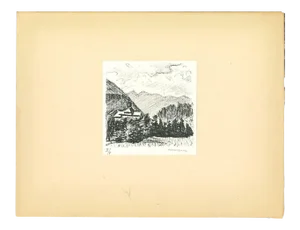 Albert Marquet, Mountains in Canton Grigioni, Lithograph, Early 20th Century