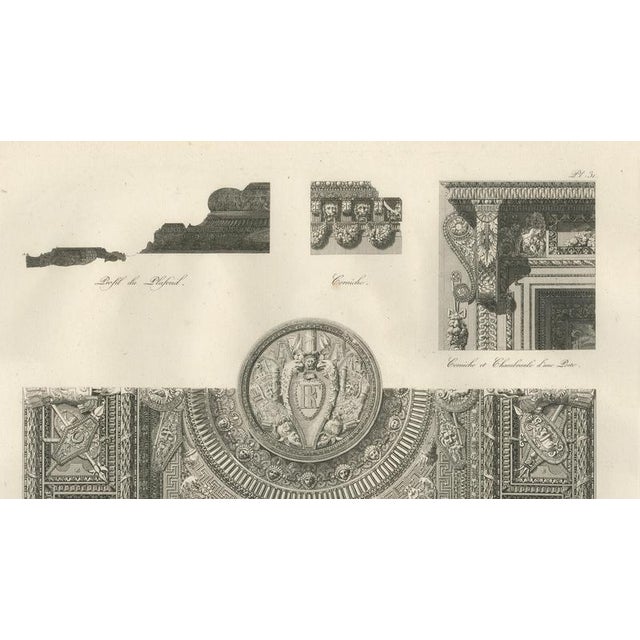 Louis-Pierre Baltard, Louvre Architectural Studies, 1803, Paper, Set of 2 For Sale - Image 15 of 16