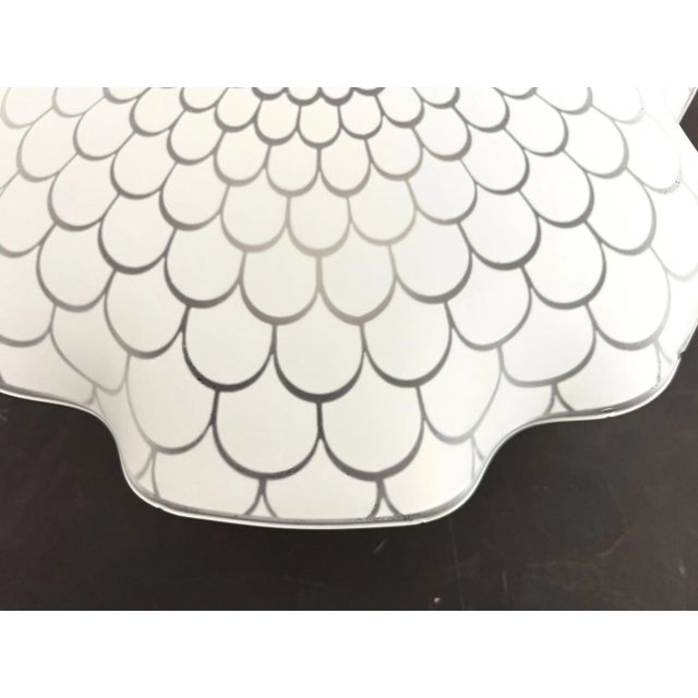 Mid Century Frosted Glass Flower Flush Light For Sale - Image 17 of 18