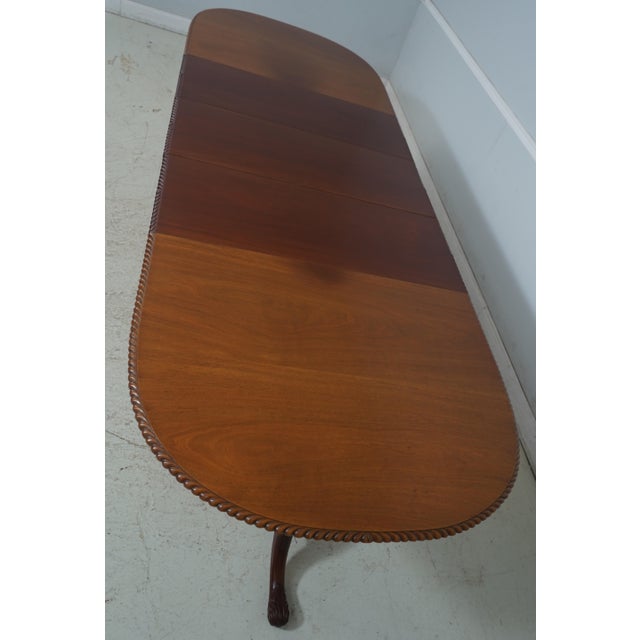 Feldenkreis Chippendale Mahogany Dining Room Table For Sale - Image 17 of 18