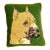 Needlepoint Dog Decorative Throw Pillow For Sale